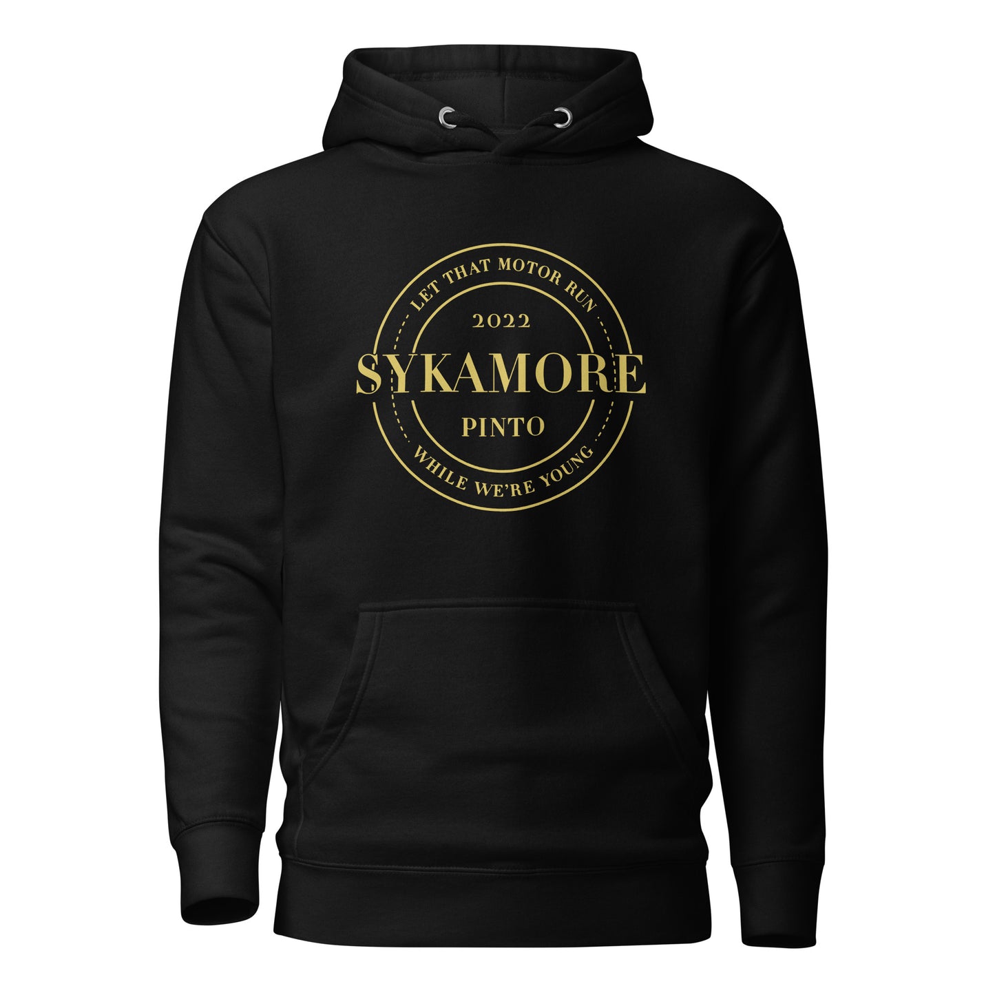Unisex Pinto Hoodie Black/Yellow