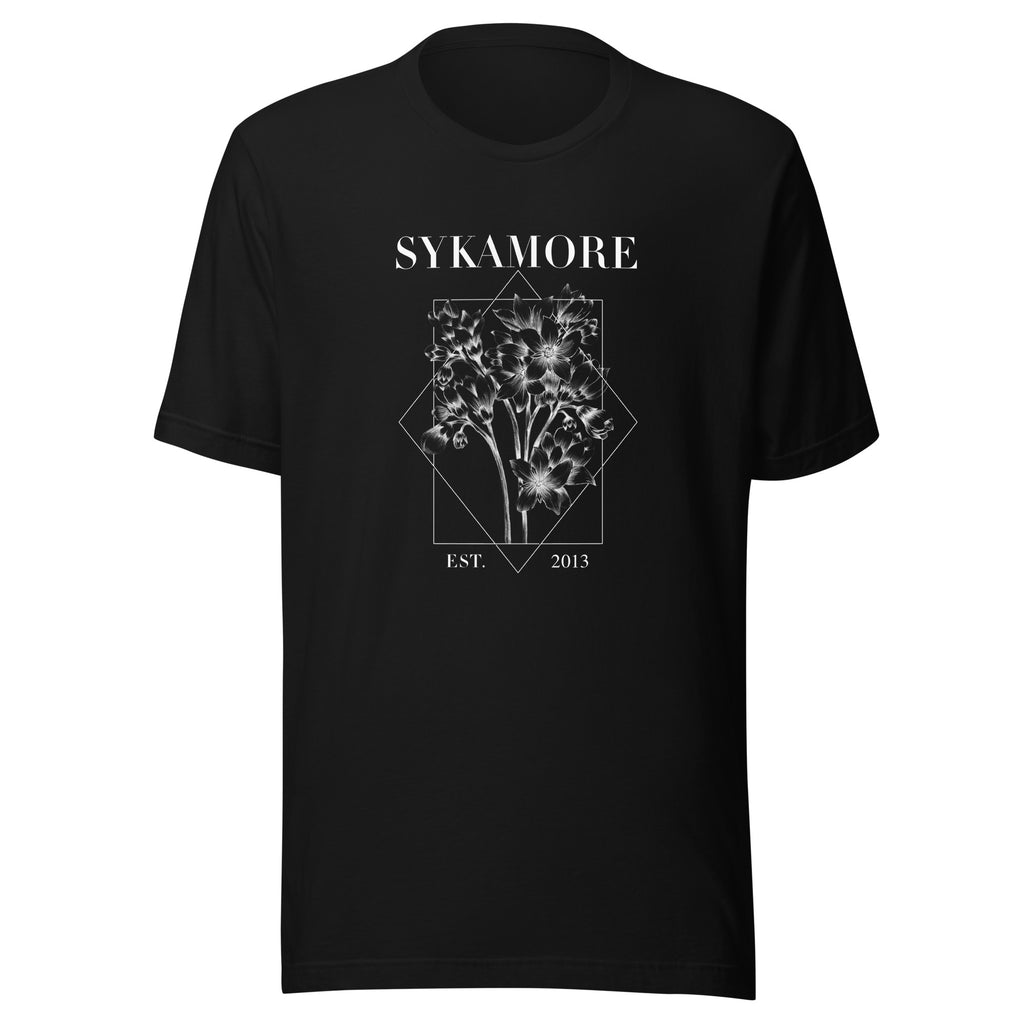 Sykamore Black Wallflower T-Shirt (Unisex)