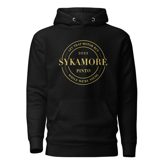 Unisex Pinto Hoodie Black/Yellow