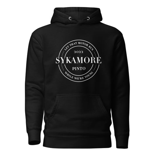 Unisex Pinto Hoodie Black/White