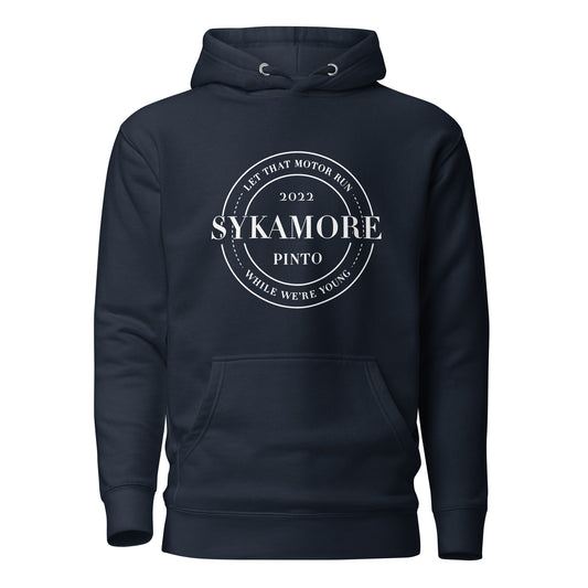 Unisex Pinto Hoodie Navy/White