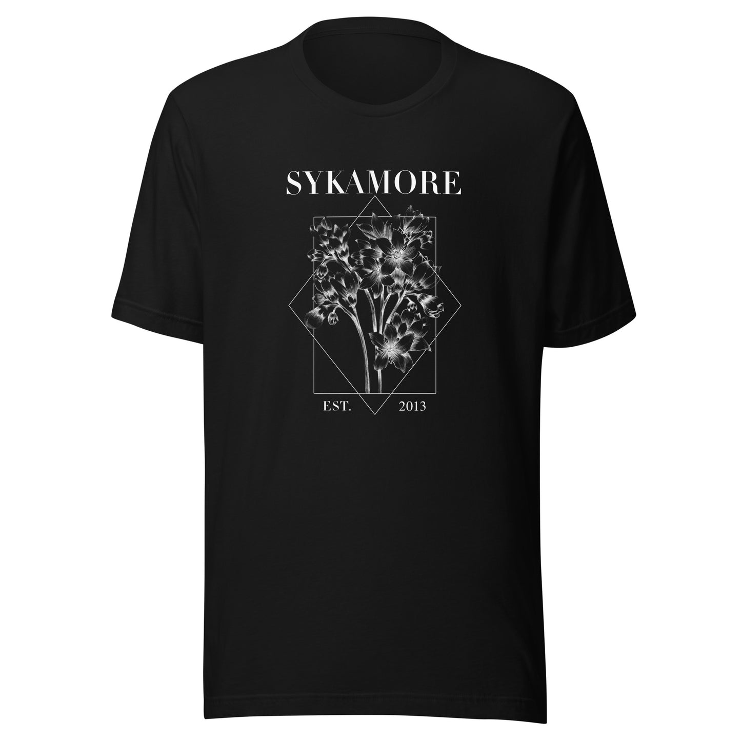 Sykamore Black Wallflower T-Shirt (Unisex)